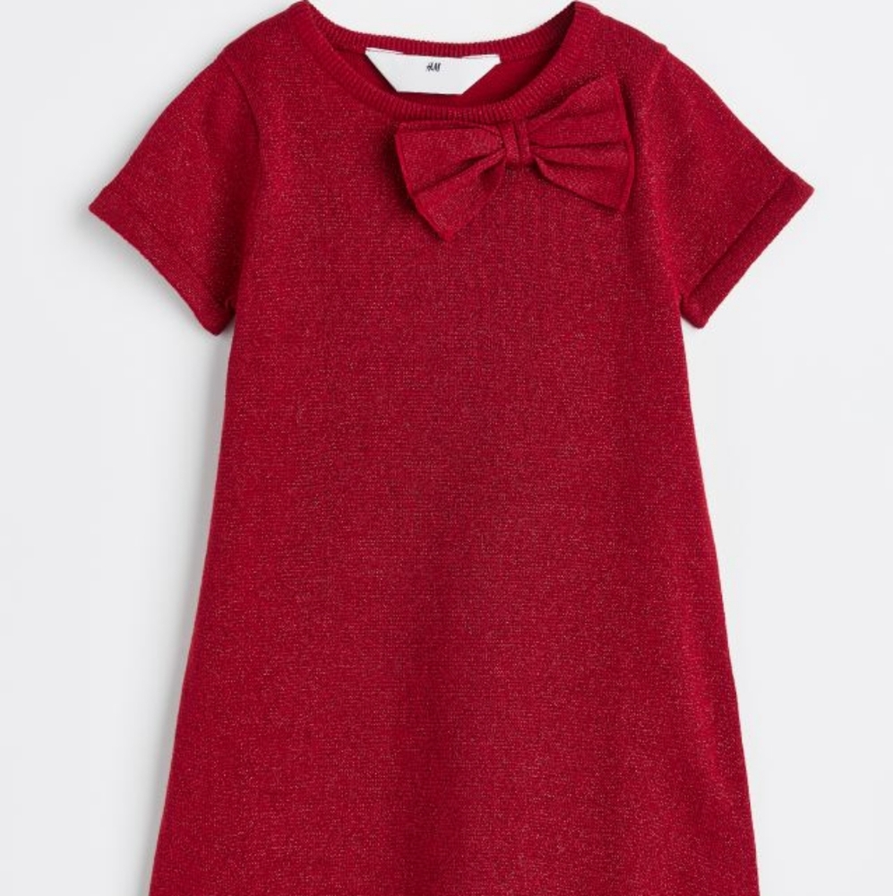 Kids Red Glitter Dress. H&M